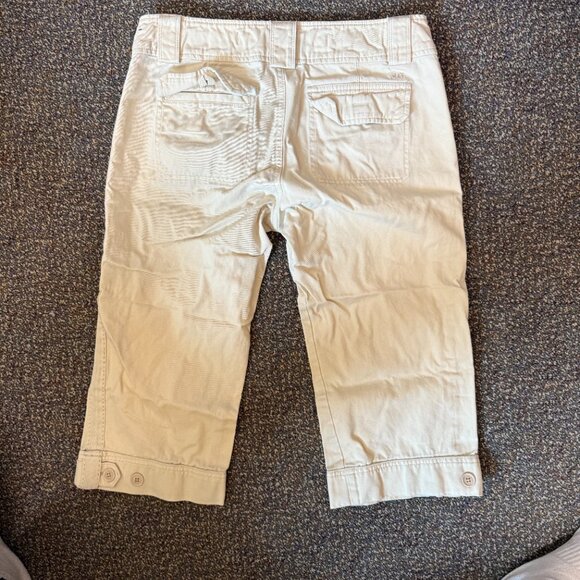 Abercrombie khaki cropped pants womens 6 - Picture 3 of 6